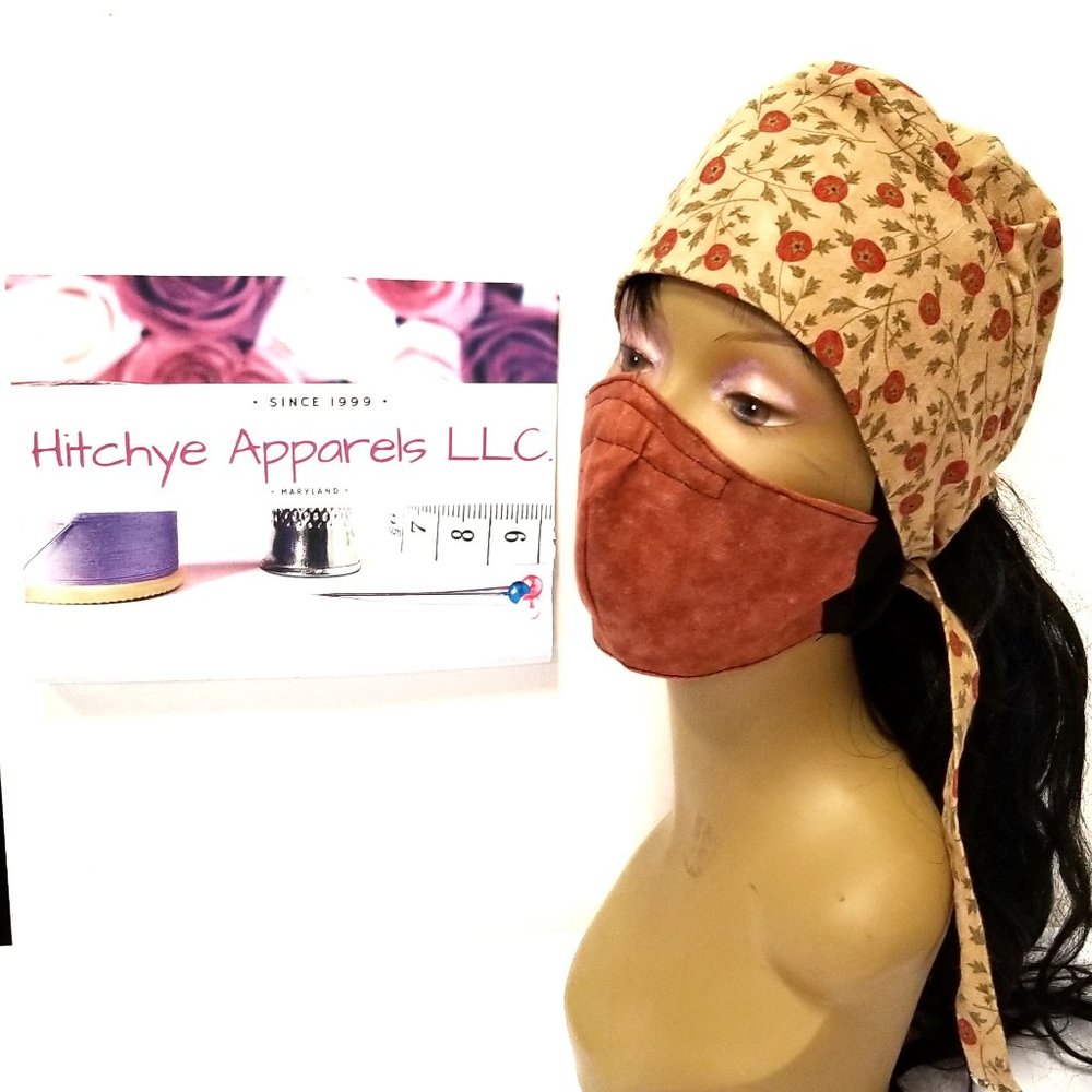 rusty rose Face Mask